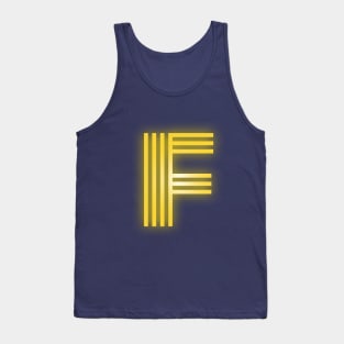 Letter F Letter Art Tank Top